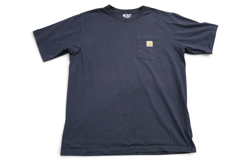 Carhartt Pocket Shirt Mens LT Blue Short Sleeve Loose Fit Workwear T-Shirt Tee